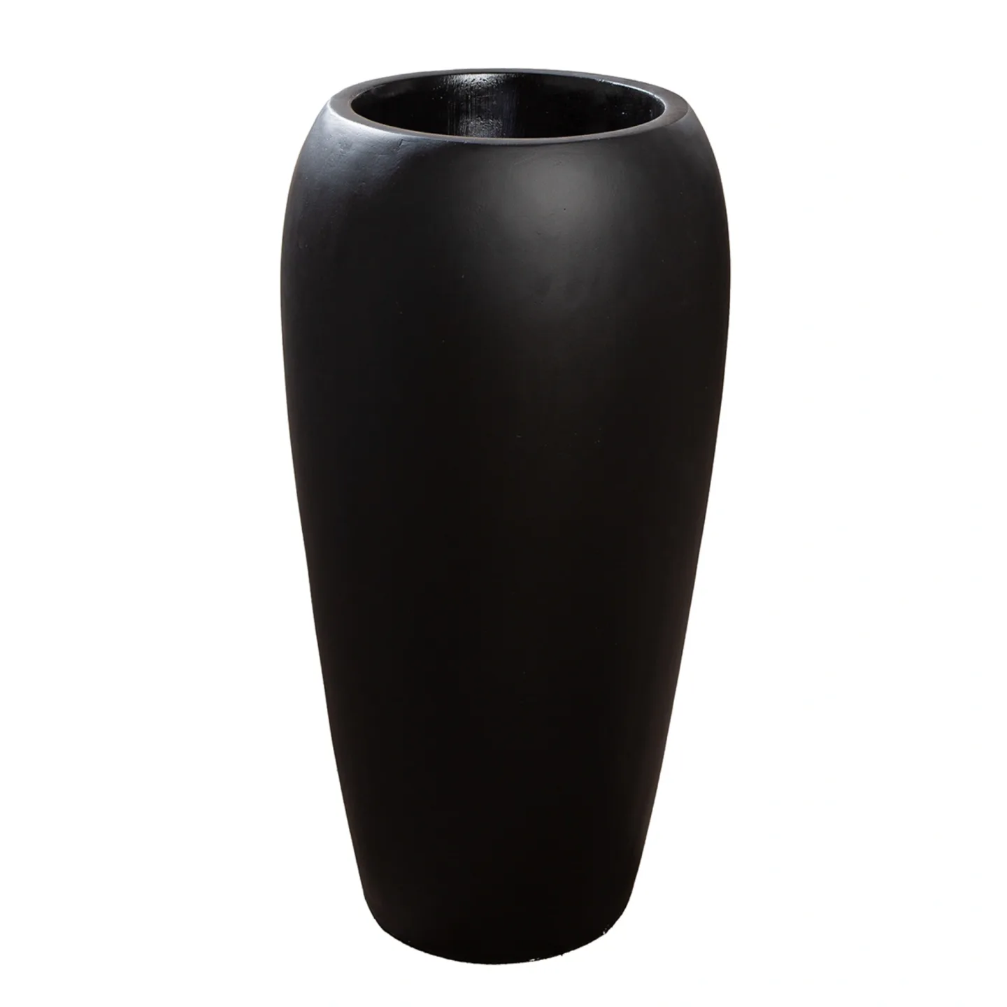 Gilde Pflanzengefäss Trendy, Fiberglas, Schwarz H: 66 cm | Schubiger Möbel