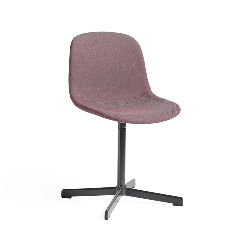 HAY Neu 10 Upholstery Bürostuhl Red-Drehkreuz in soft black