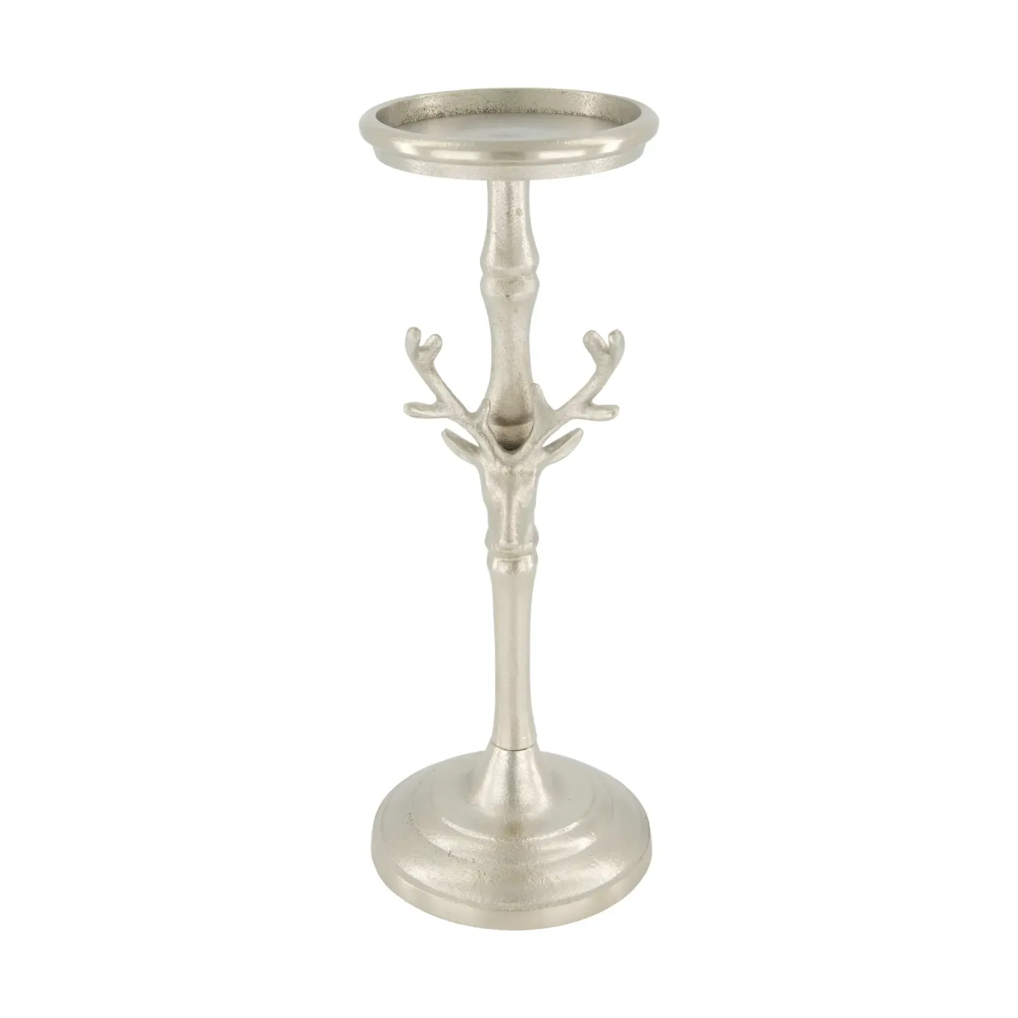 Decofinder Kerzenständer Alce, Metall, Silber | Schubiger Möbel