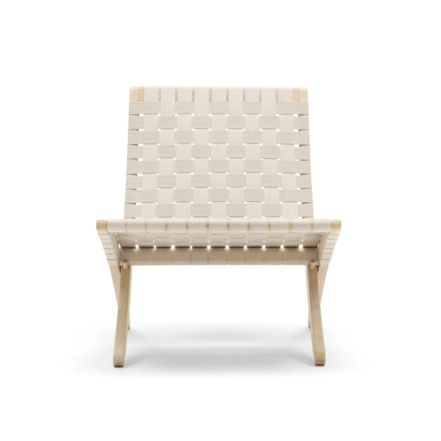 Carl Hansen & Søn MG501 Cuba fällfåtölj ekstativ Natur-bomullsgjord-såpad