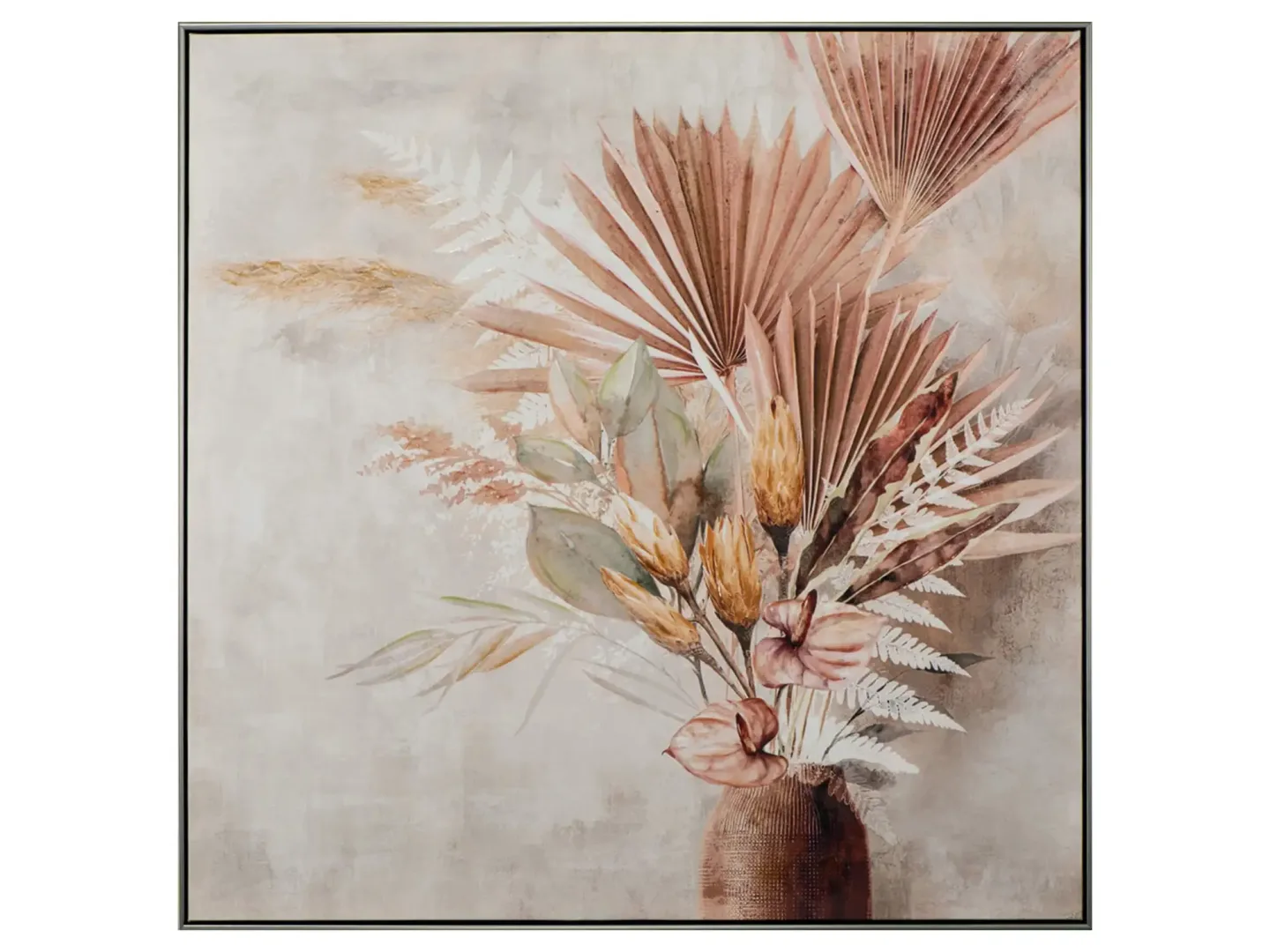 image LAND Bild mit Rahmen Palmblätter in Vase | Schubiger Möbel