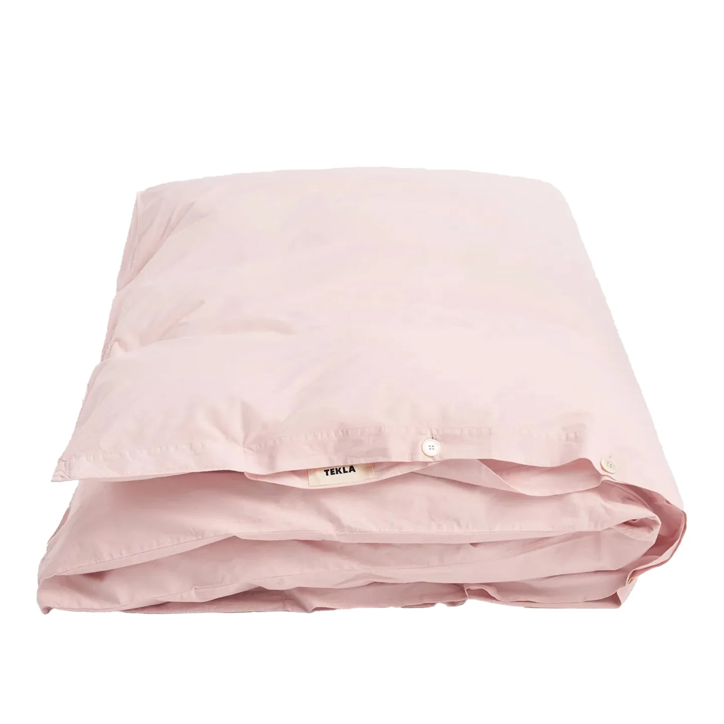 Tekla - Percale solid duvet cover 150x210cm petal pink - Påslakan