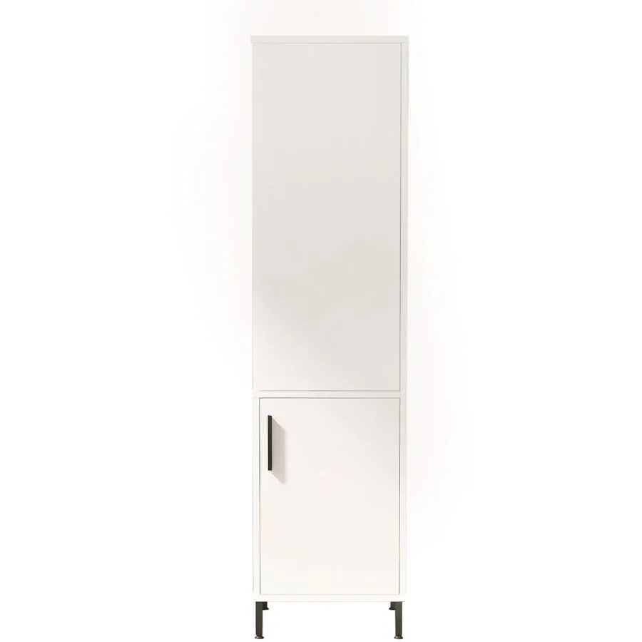 Schrank Yemek weiss melaminbeschichtete Spanplatte B 45 cm H 173.6 cm