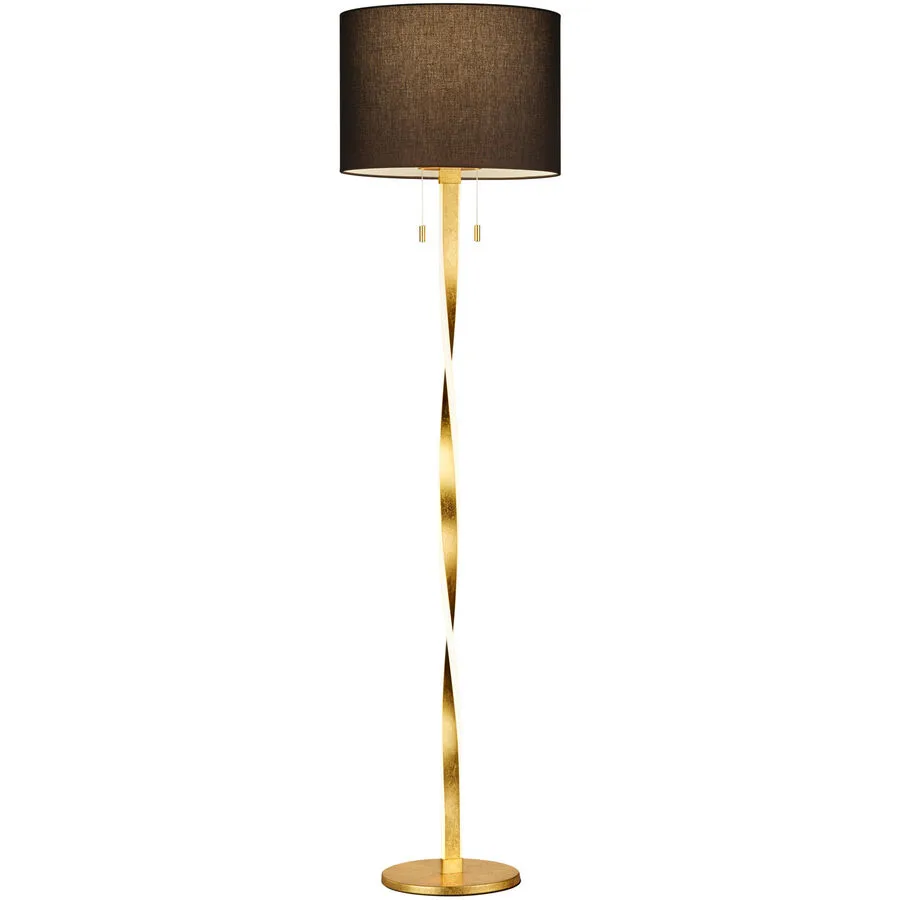Stehlampe Sanin Gold Metall 40 cm 160.5 cm - Farbe: goldfarben - Lichtfarbe: Warmweiss