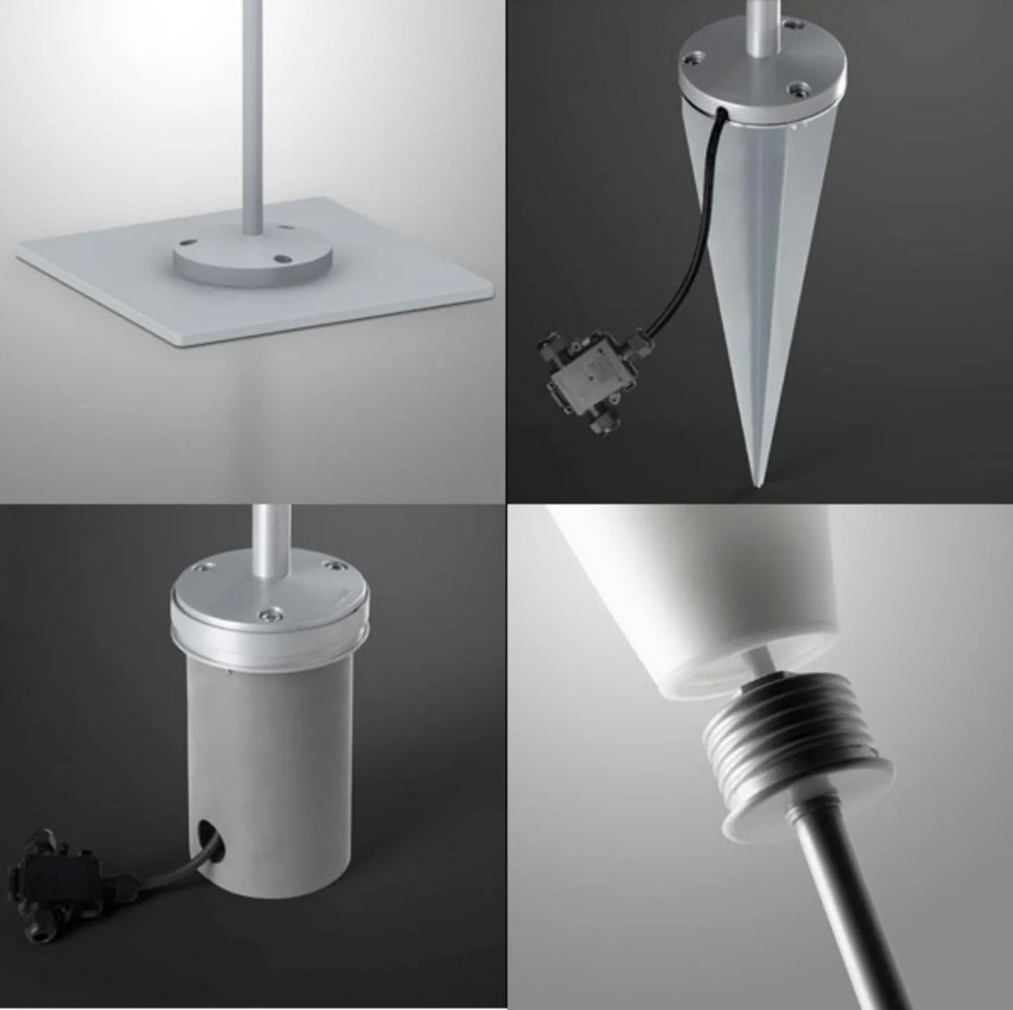 Havana pullertlampe med stangfeste, hvit – Foscarini - Terrasse - Plast