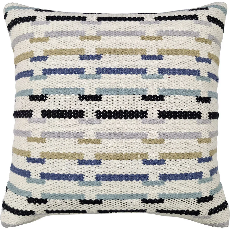 Zierkissen Desert Attitude Blau/Weiss Baumwolle 45 cm 45 cm