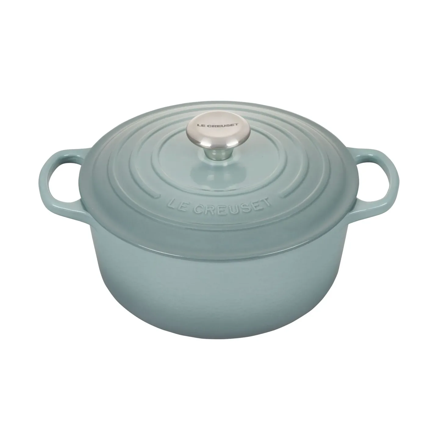 Le Creuset Le Creuset Signature Bräter rund 4,2 l Sea Salt