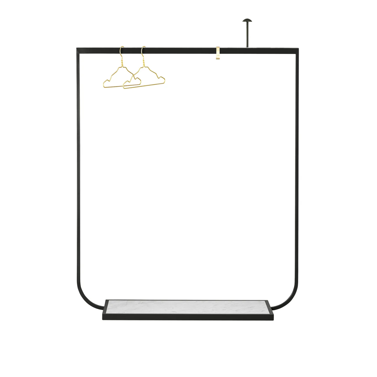 Asplund - Tati Coat Rack Large Carrara Marmor Char Grey - Klädhängare - Broberg & Ridderstråle - Grå
