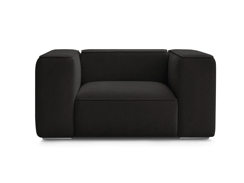 Sessel BOBOCHIC ZEPHYR Stoff mit Textur schwarz