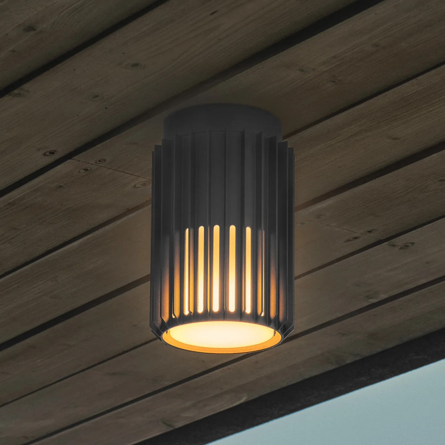 Aludra Außen Deckenleuchte Seaside Anthracite - Nordlux - Terrasse - Design - Aluminium - Rund