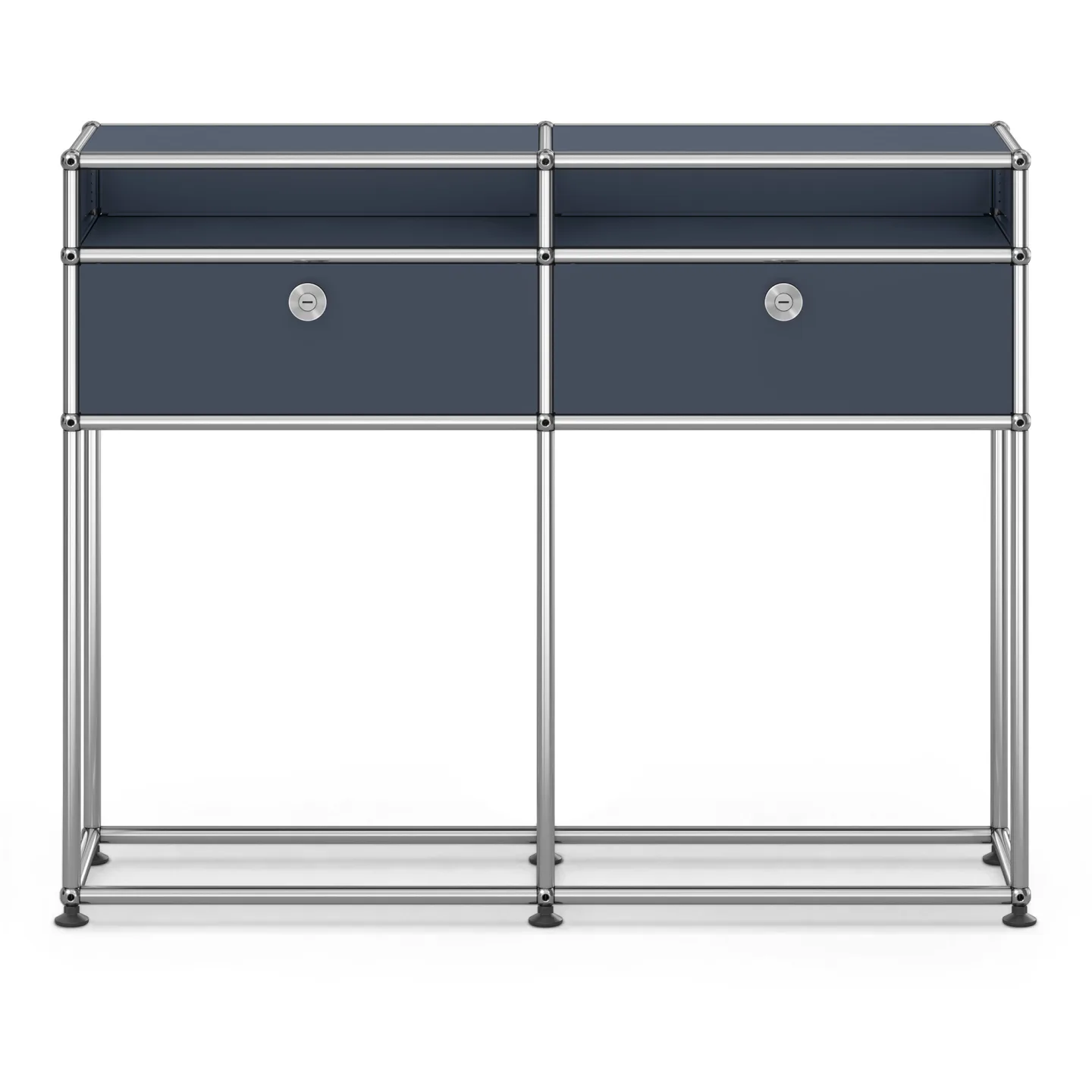 USM - USM Haller Sideboard M51 Anthracite - Skänkar och sideboards - Fritz Haller & Paul Schärer - Grå - Metall