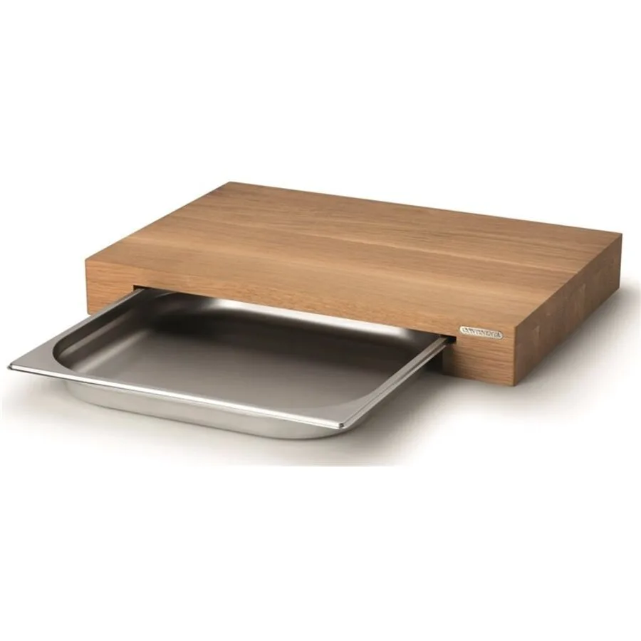 Schneidebrett Continenta Eiche Edelstahl/holz B 48 cm T 32.5 cm