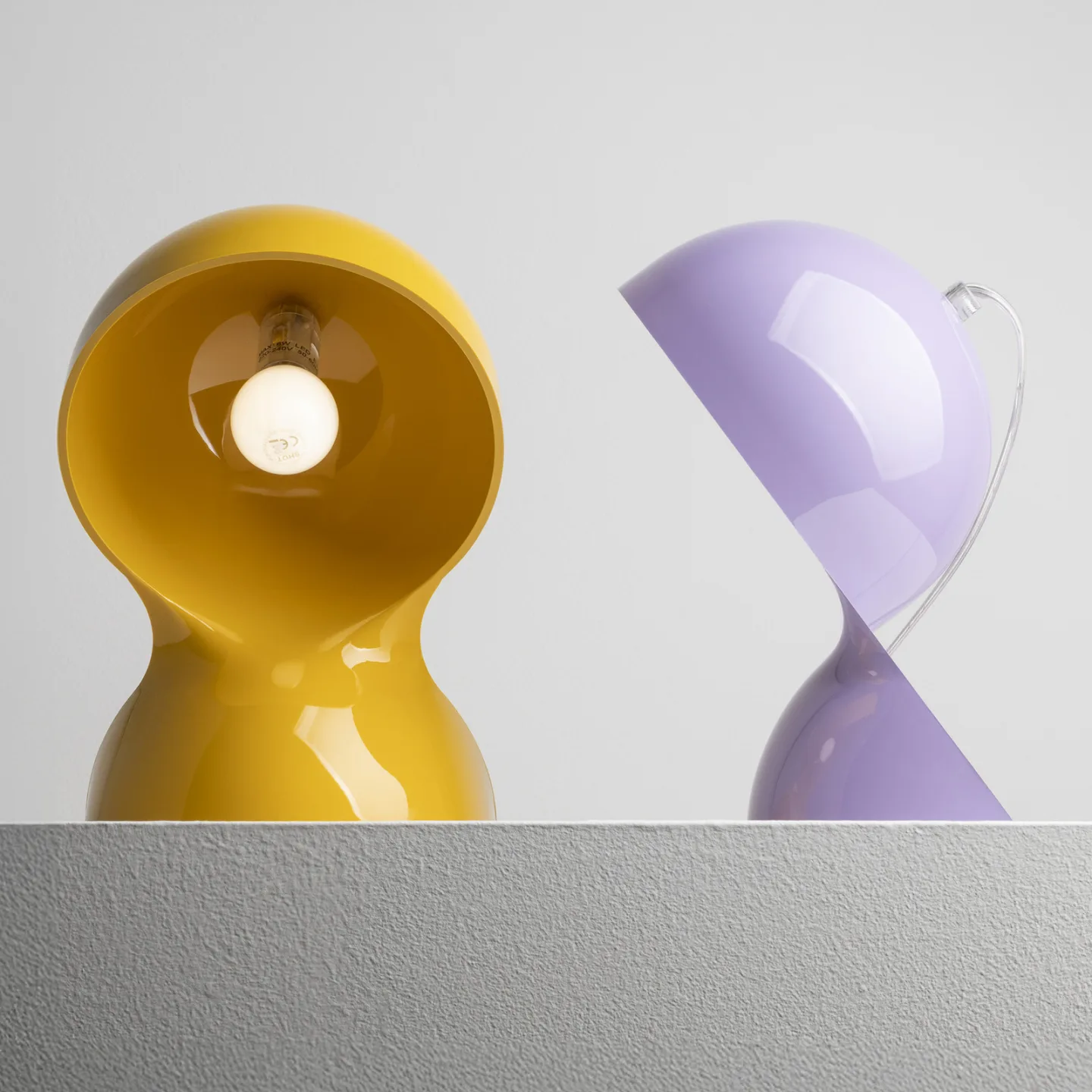 Dalú bordslampa, höjd 26 cm, gul - Artemide - Vardagsrum - Design - Plast