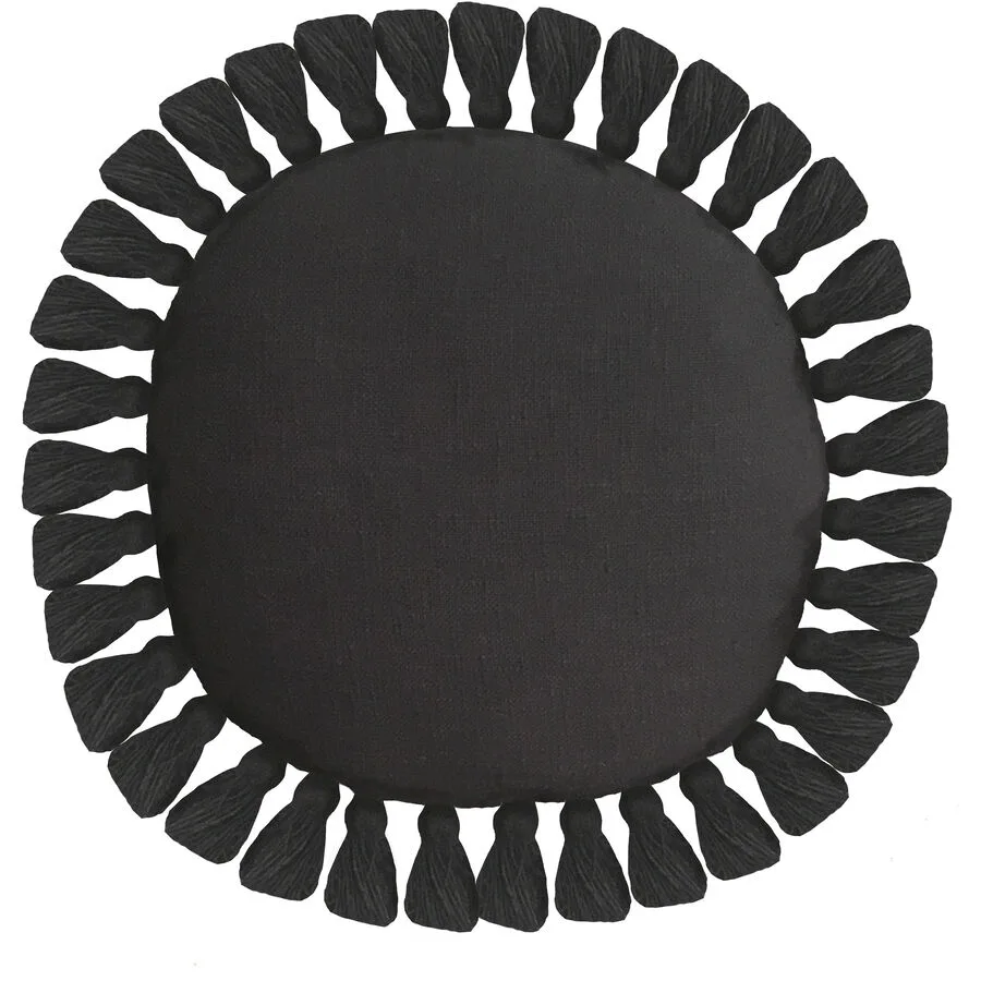 Zierkissen Hera anthrazit Baumwolle B 45 T 45 cm
