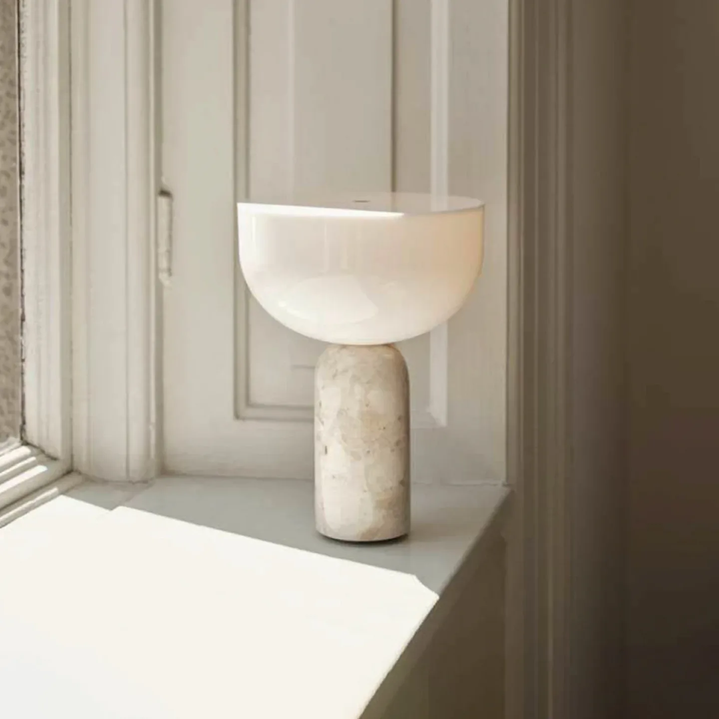 Kizu Portable Tischleuchte Kunis Breccia - New Works - Esszimmer - Design - Marmor - Einflammig