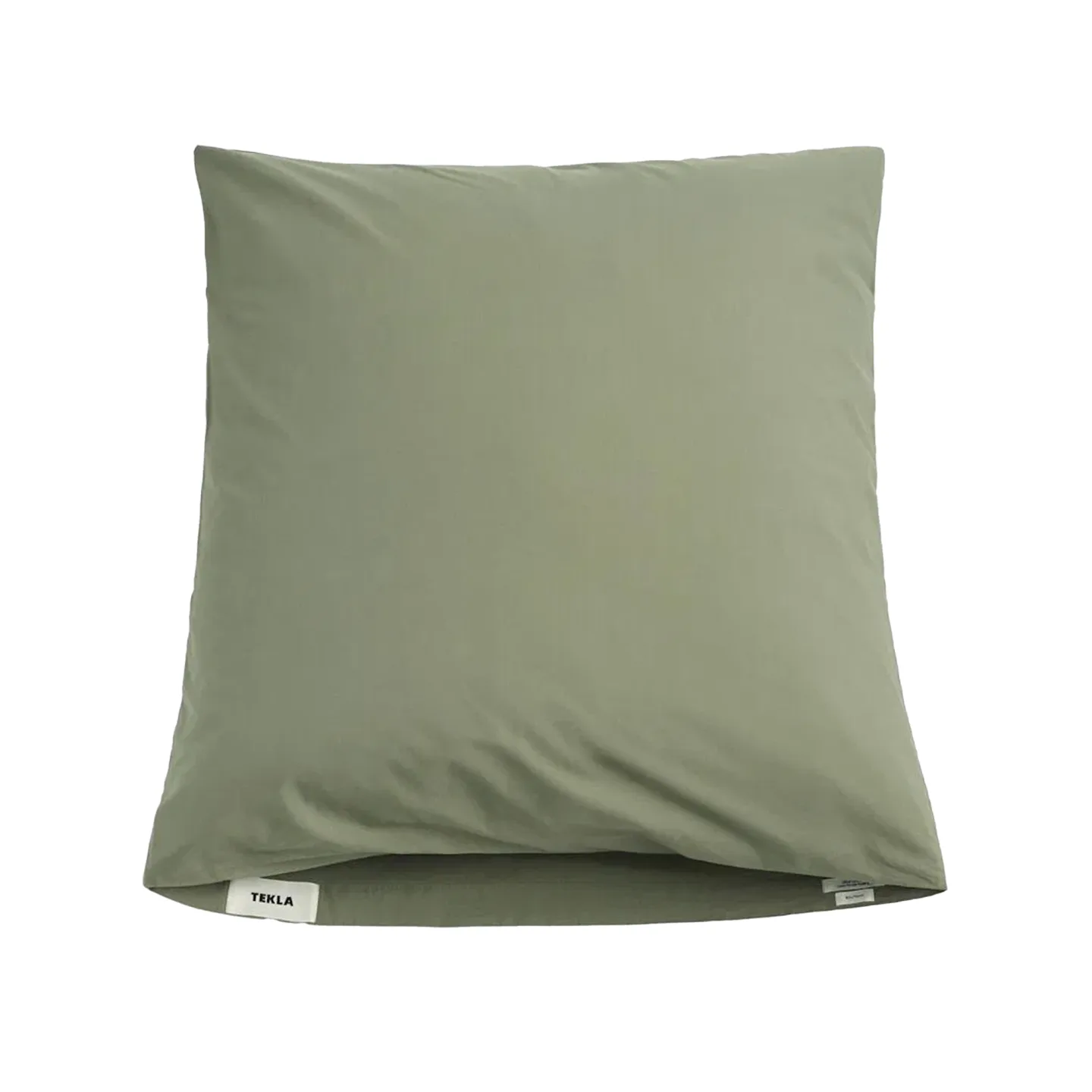 Tekla - Percale Solid Olive Green örngott 50 x 60 cm - Örngott