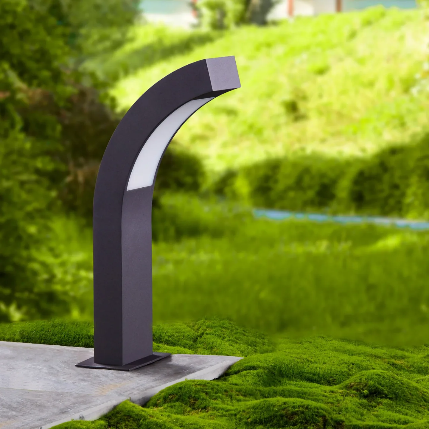 Lennik Utomhus Trädgårdslampa H40 Graphite - Lucande - Terrass - Modern - Aluminium - Med en ljuskälla