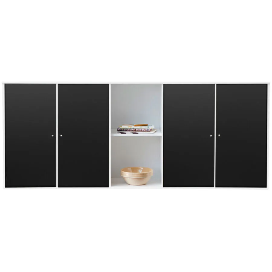 Sideboard Mister Weiss, Schwarz Holzwerkstoff B 170 H 69 cm
