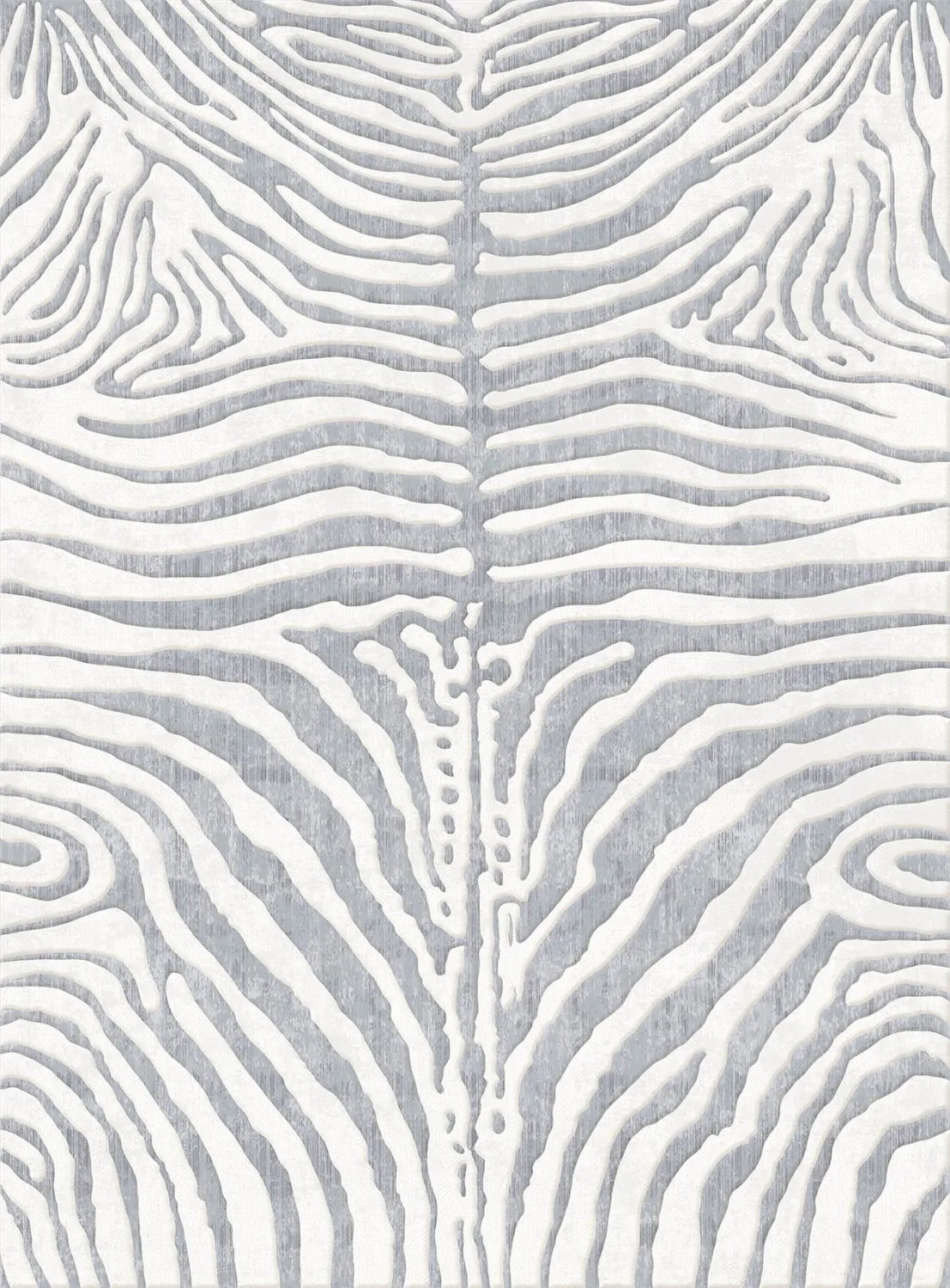 Wilton-teppe - Zebra (grå/hvit) (Størrelse: 160 x 230 cm)