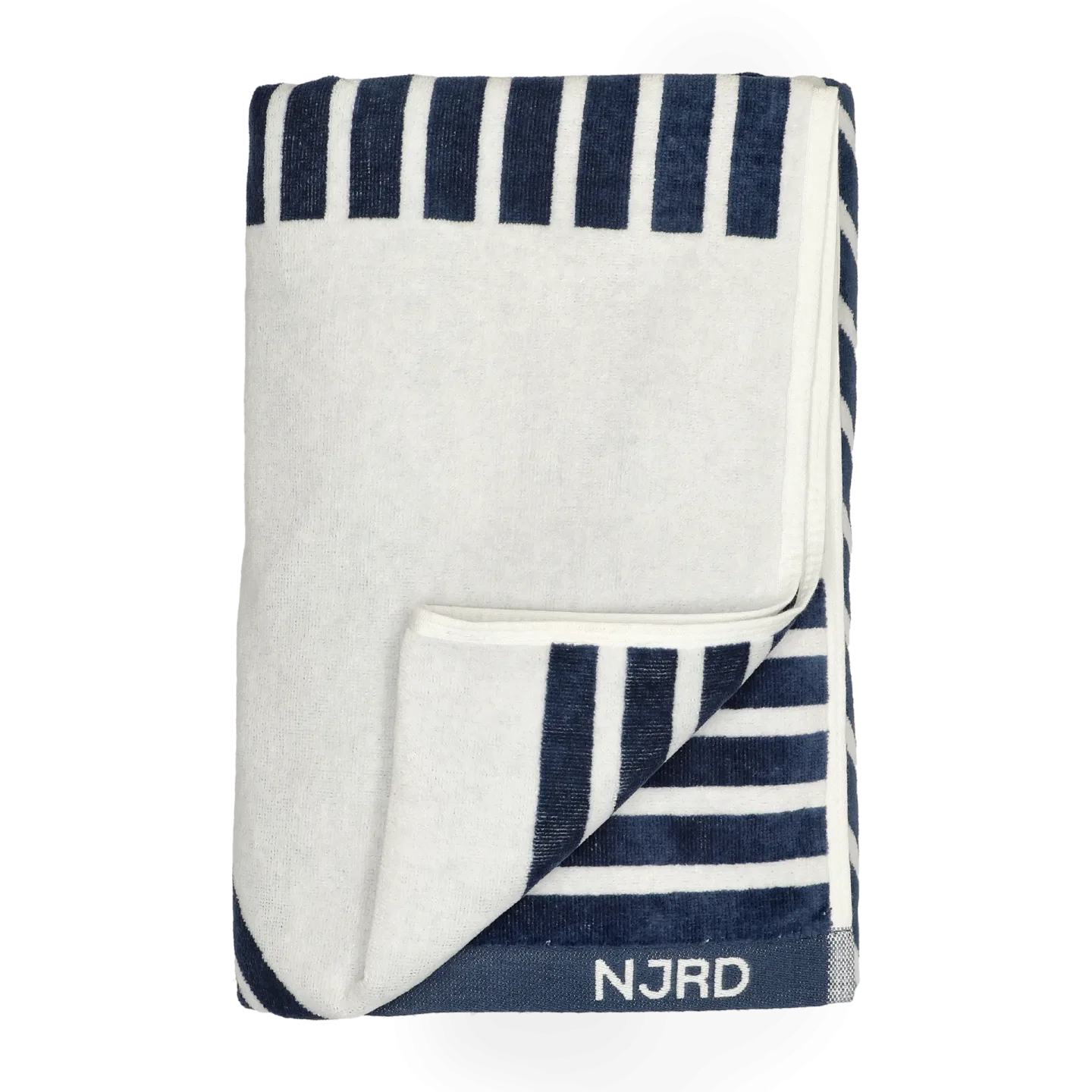 NJRD Stripes badhandduk 100x150 cm Blå