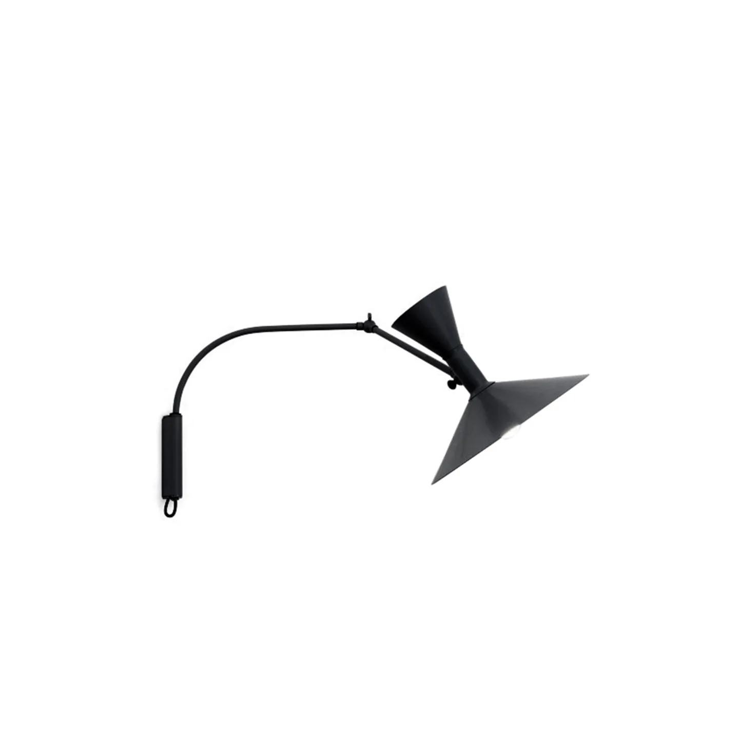 Nemo Lighting - Lampe De Marseille Wall, Black - Vägglampor - Le Corbusier - Svart - Metall