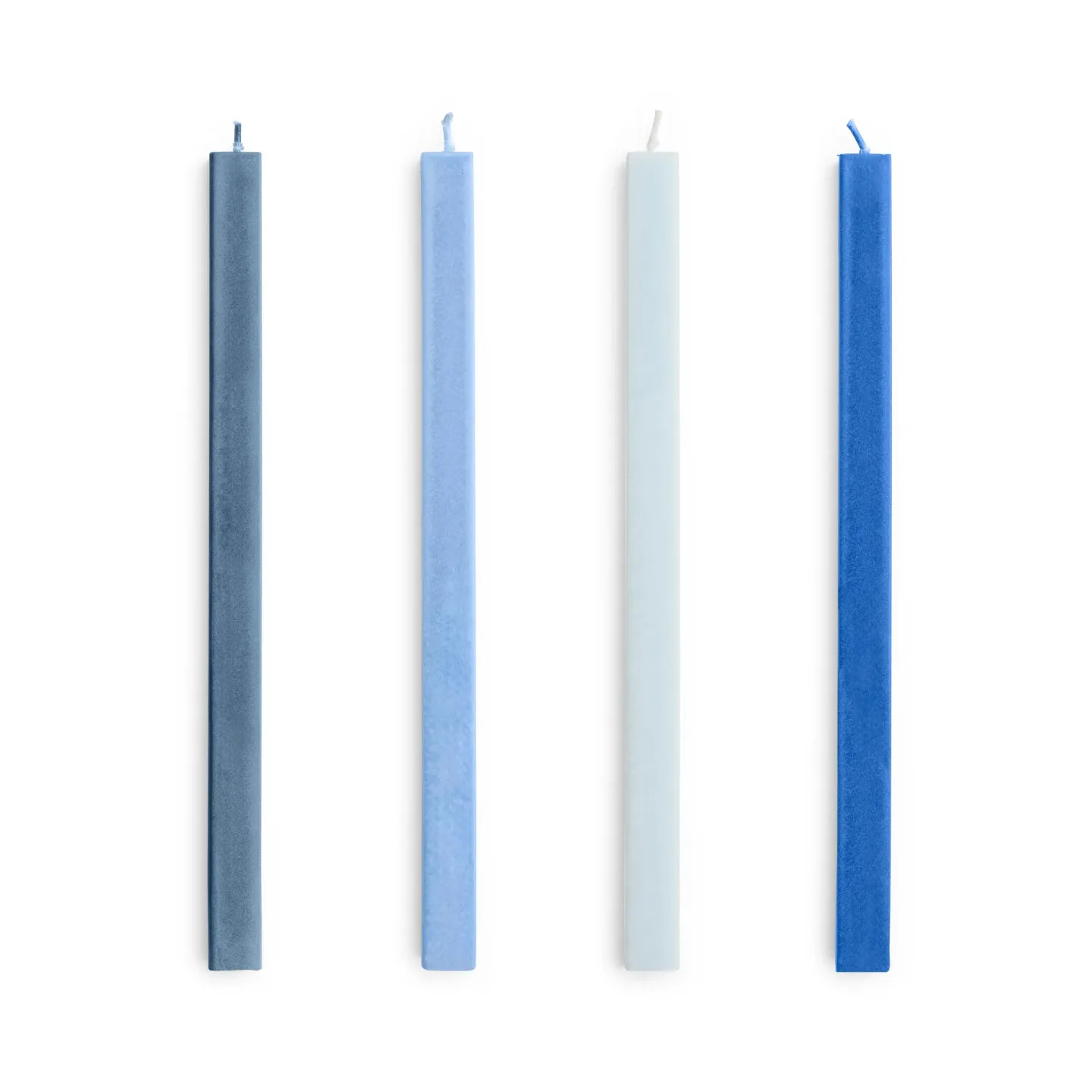 HAY Square Candle Kerzenmix 4er-Pack Blues