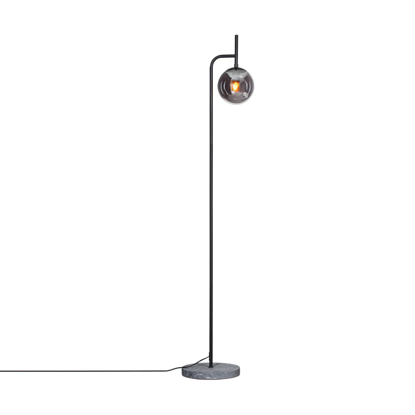 Boyle Stehleuchte Smoke Grey - By Rydéns - Wohnzimmer - Modern - Stein - Einflammig