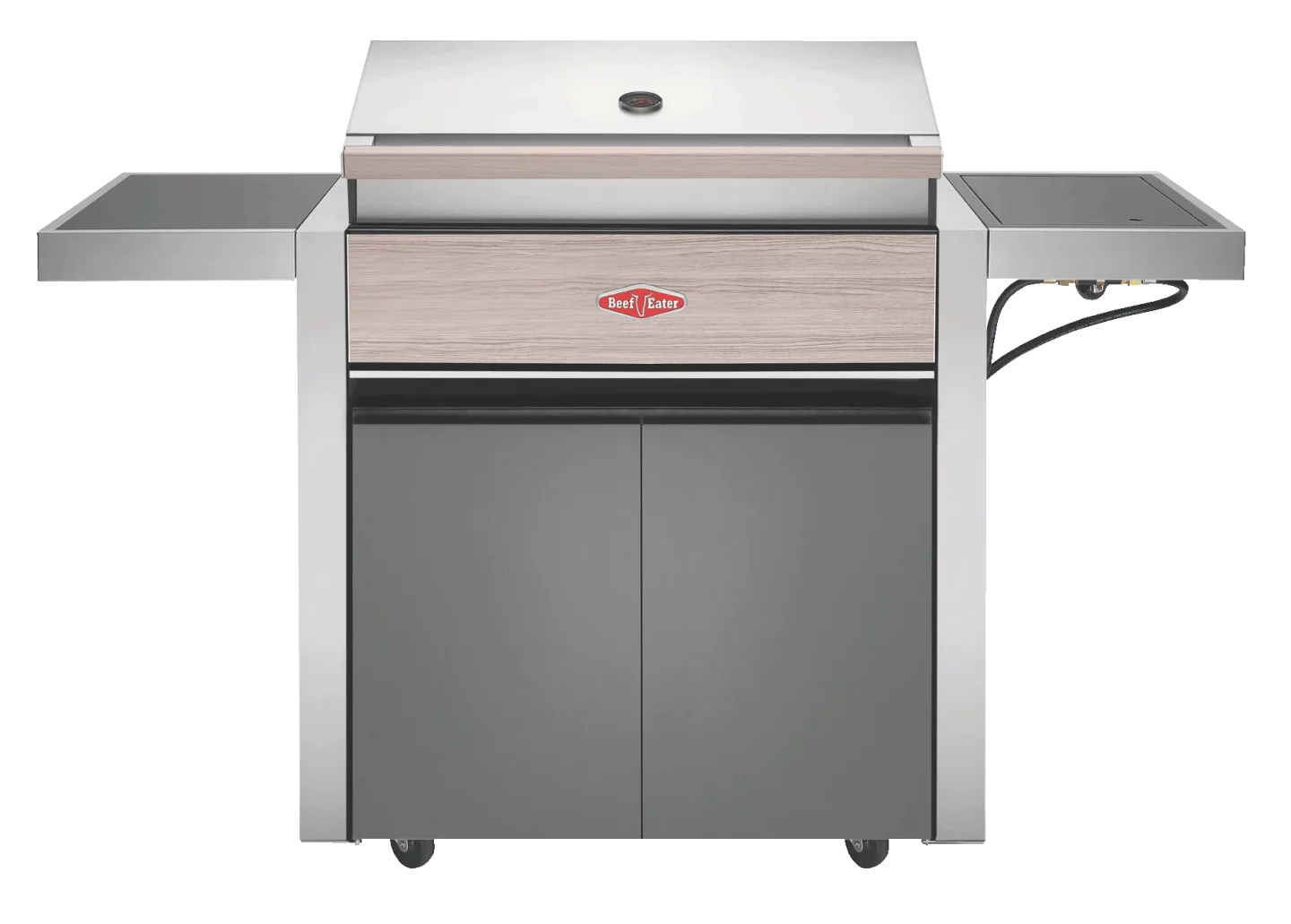1500 - Freistehender Gasgrill mit 4 Brennern und Seitenbrenner