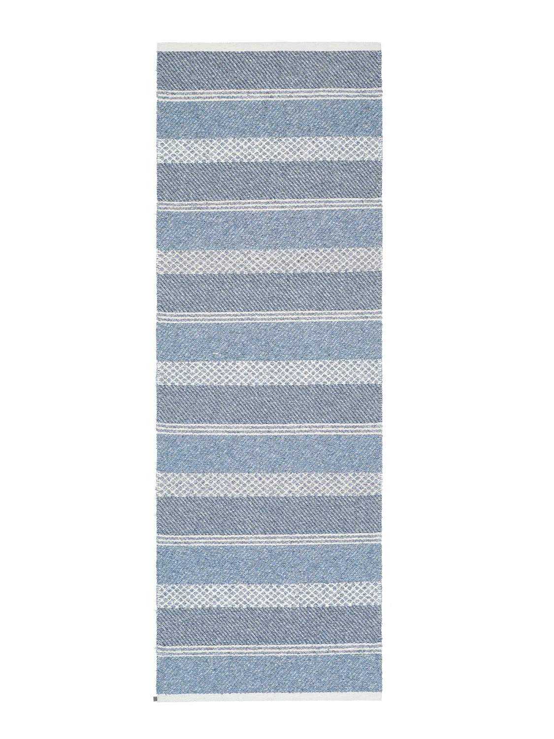 Plast- og garntepper - Horredsmattan Sia mix (blå) (Størrelse: 150 x 210 cm)