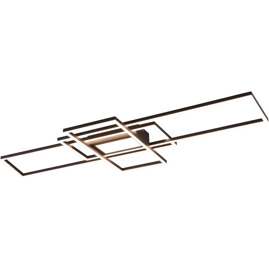 Deckenlampe Carphira Grau Metall 105 cm 6.5 cm - Farbe: anthrazit - LED - LED Energiesparlampen