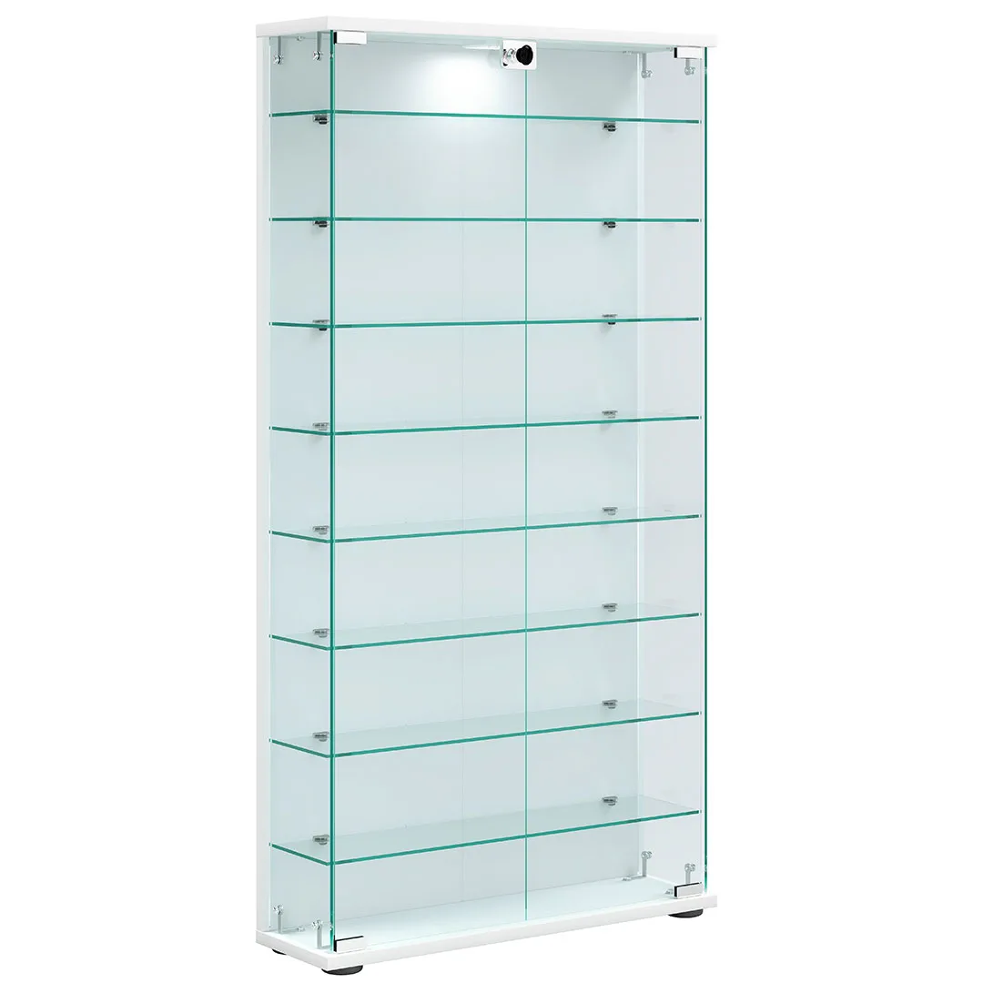 StelasL Vitrinenschrank 2 Türen weiß.