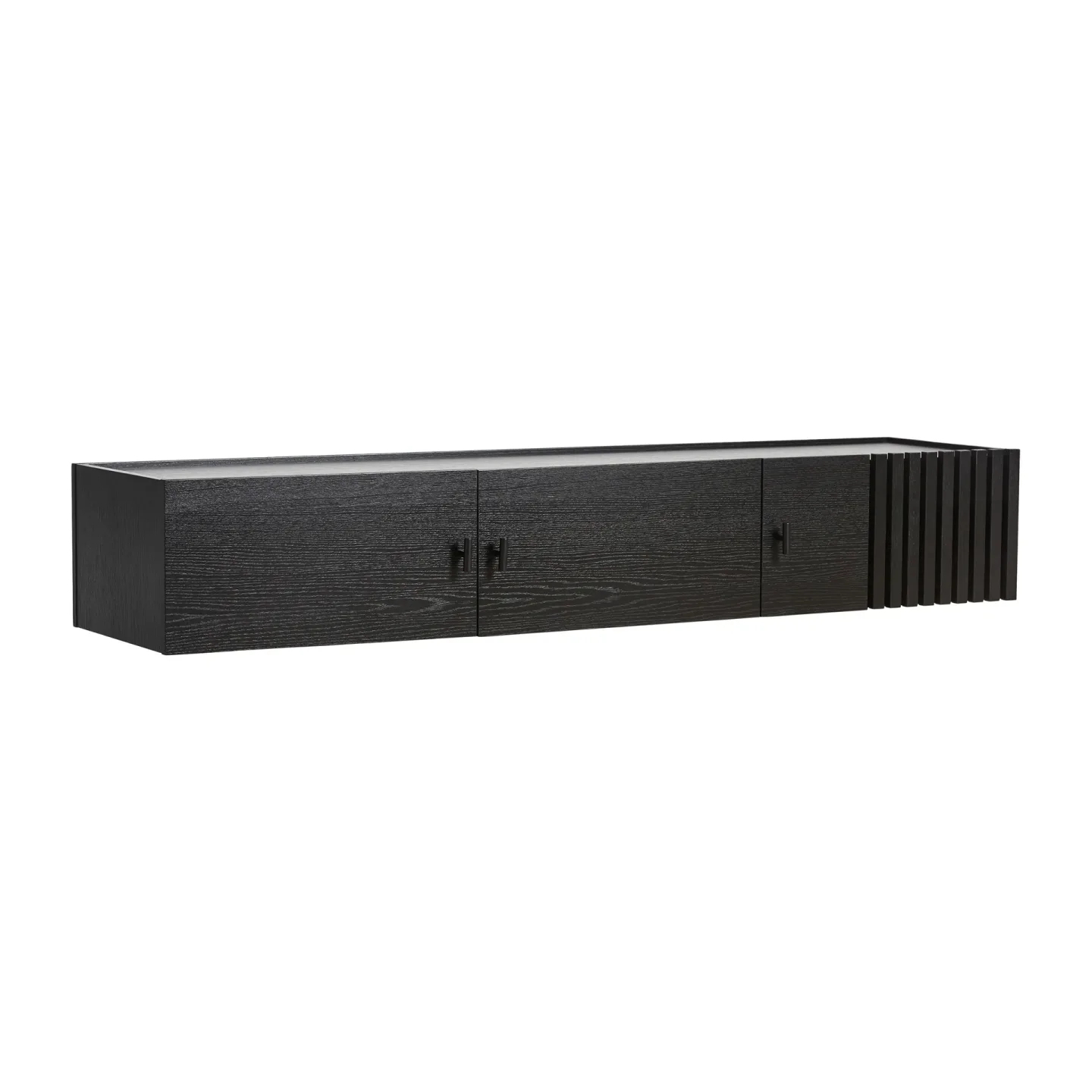 Woud Array sideboard väggmonterad 150 cm Svartmålad ek