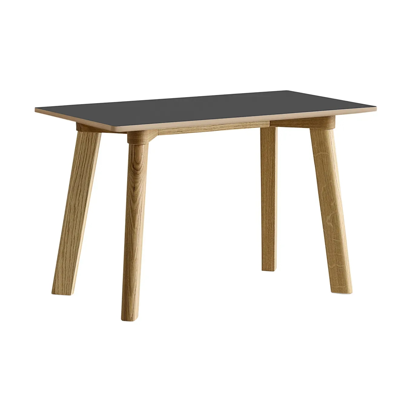 HAY CPH215 Deux 2.0 bänk 75 cm Stone grey-lacquered oak