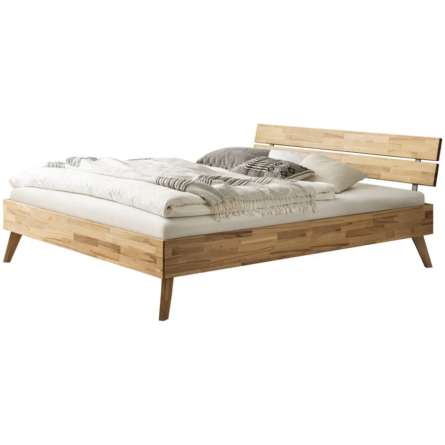 Hasena Bett Sassari Kernbuche Kernbuche massiv Massivholz 120 x 200 cm