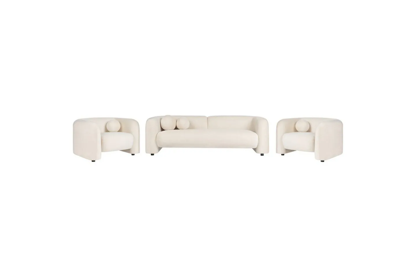 5-sits Soffgrupp Leiren Off-white - Off-white