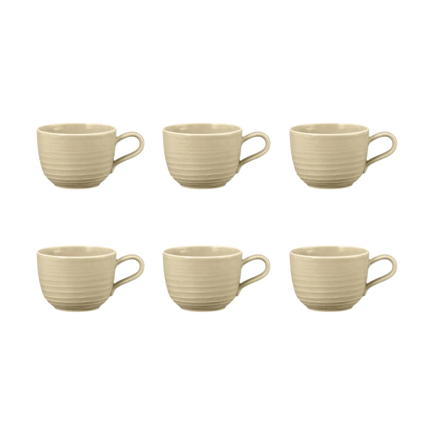 Seltmann Weiden Terra Tasse 26 cl 6er Pack Sand Beige
