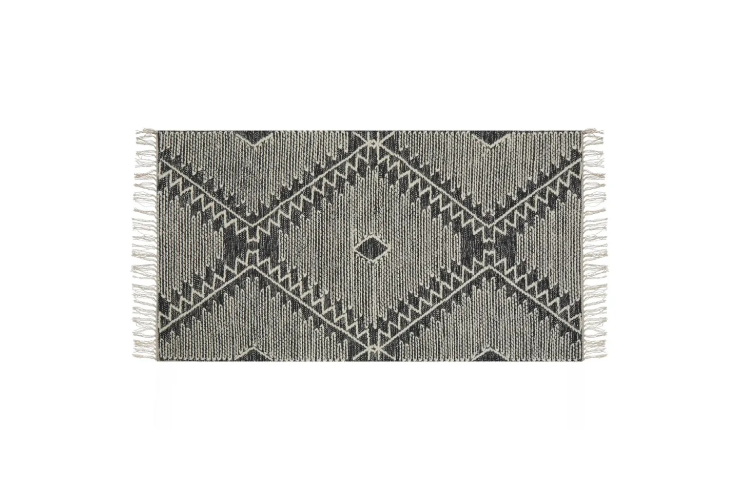 Arbaa Bomullsmatta 80x150 cm - Svart/Vit