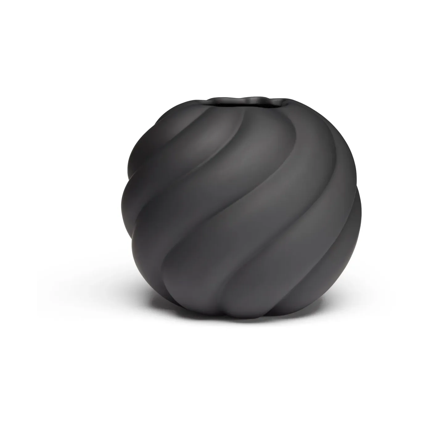 Cooee Design Twist Ball Vase 12 cm Black