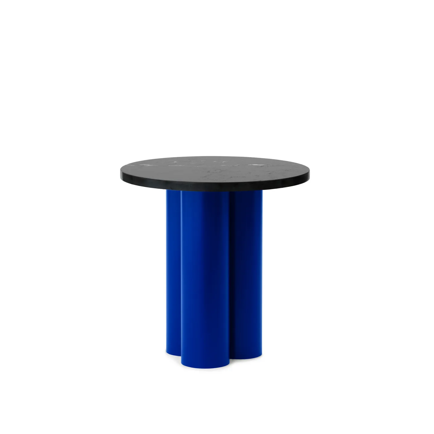 Normann Copenhagen - Dit Table Bright Blue - Nero Marquina - Sidobord - Mönstrad,Blå - Metall/Sten