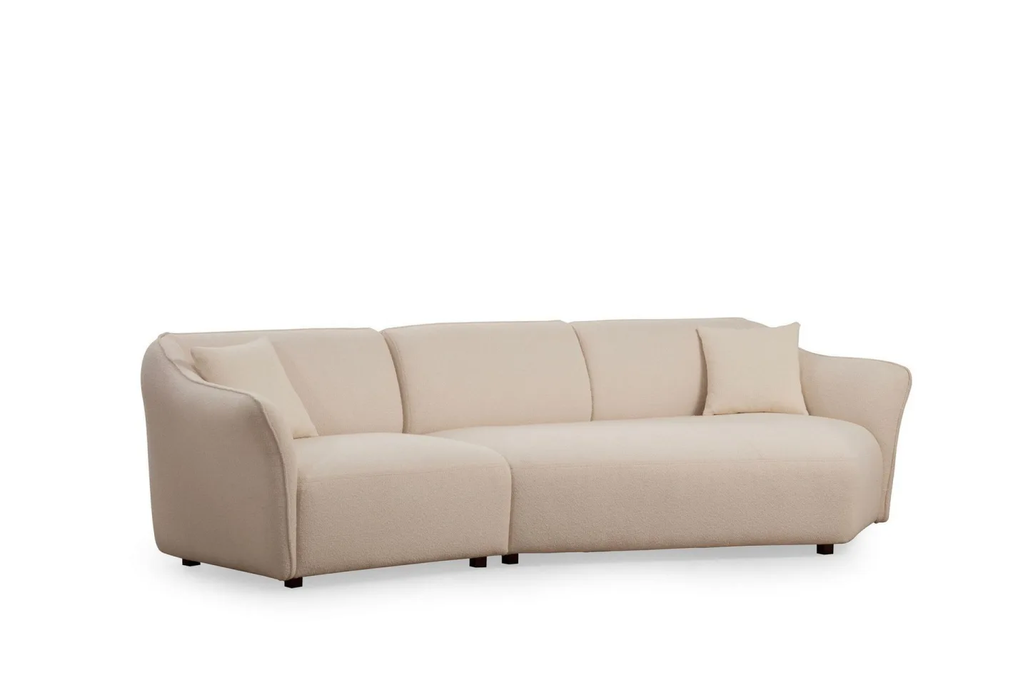 Damor Svängd Soffa 3-sits - Beige