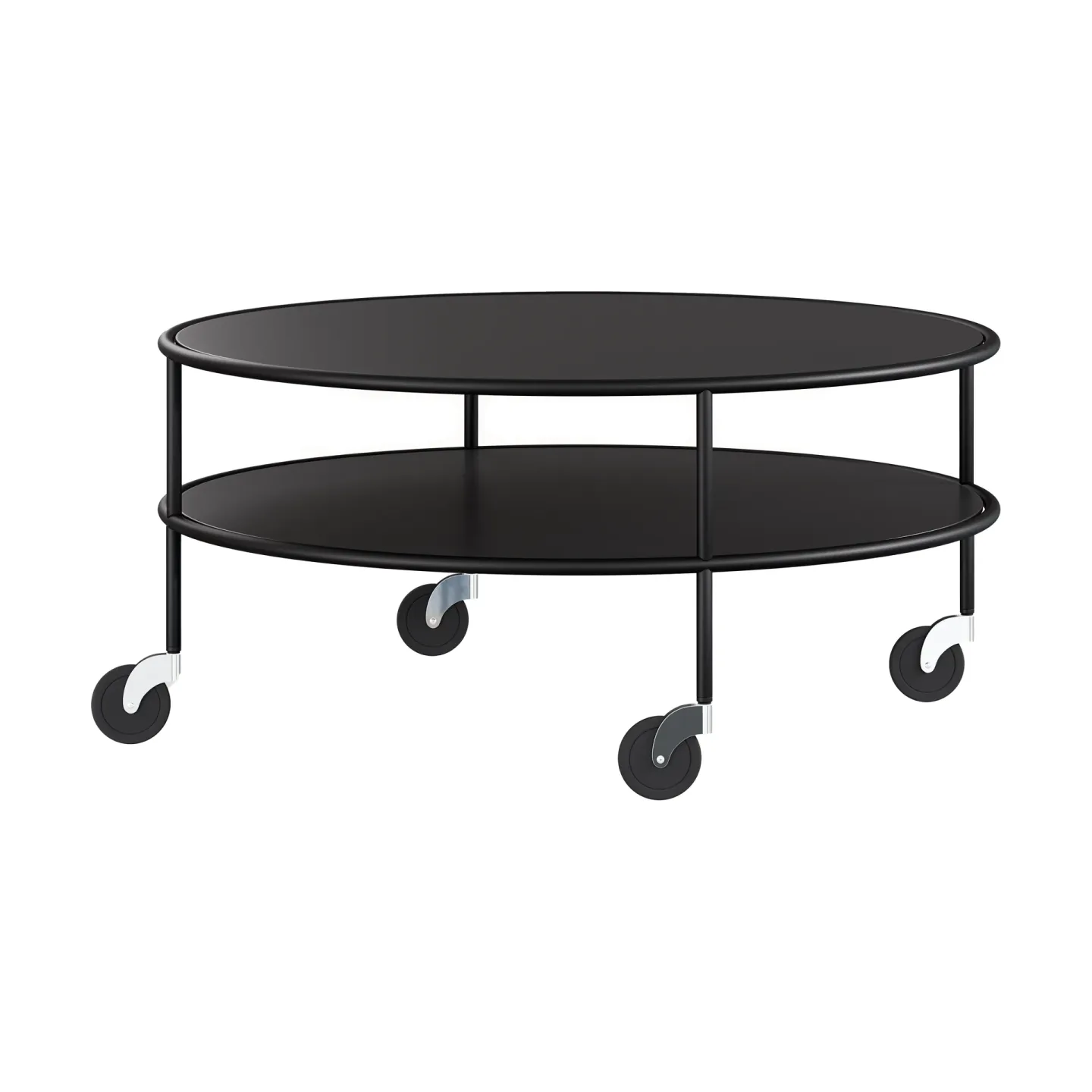 Lammhults Chicago Couchtisch Schwarz Laminat, Ø90 cm