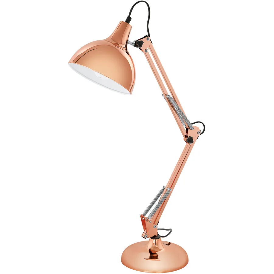 Tischlampe Borgillio Kupfer Stahl 40 cm 71 cm