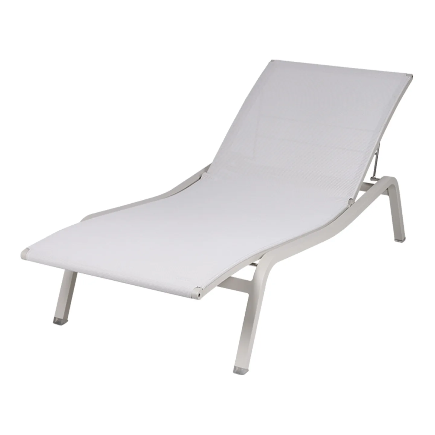 Fermob - Alize Sunlounger Clay Grey A5 - Solsängar - Pascal Mourgue - Metall