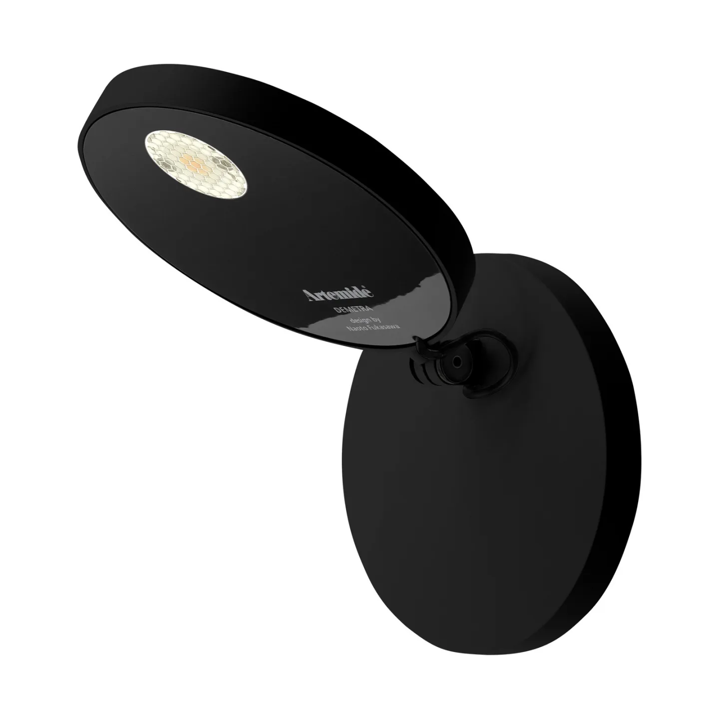 Demetra Spotlight, Dimmer, 2.700 K, schwarz - Artemide - Wohnzimmer - Design - Metall - Rund