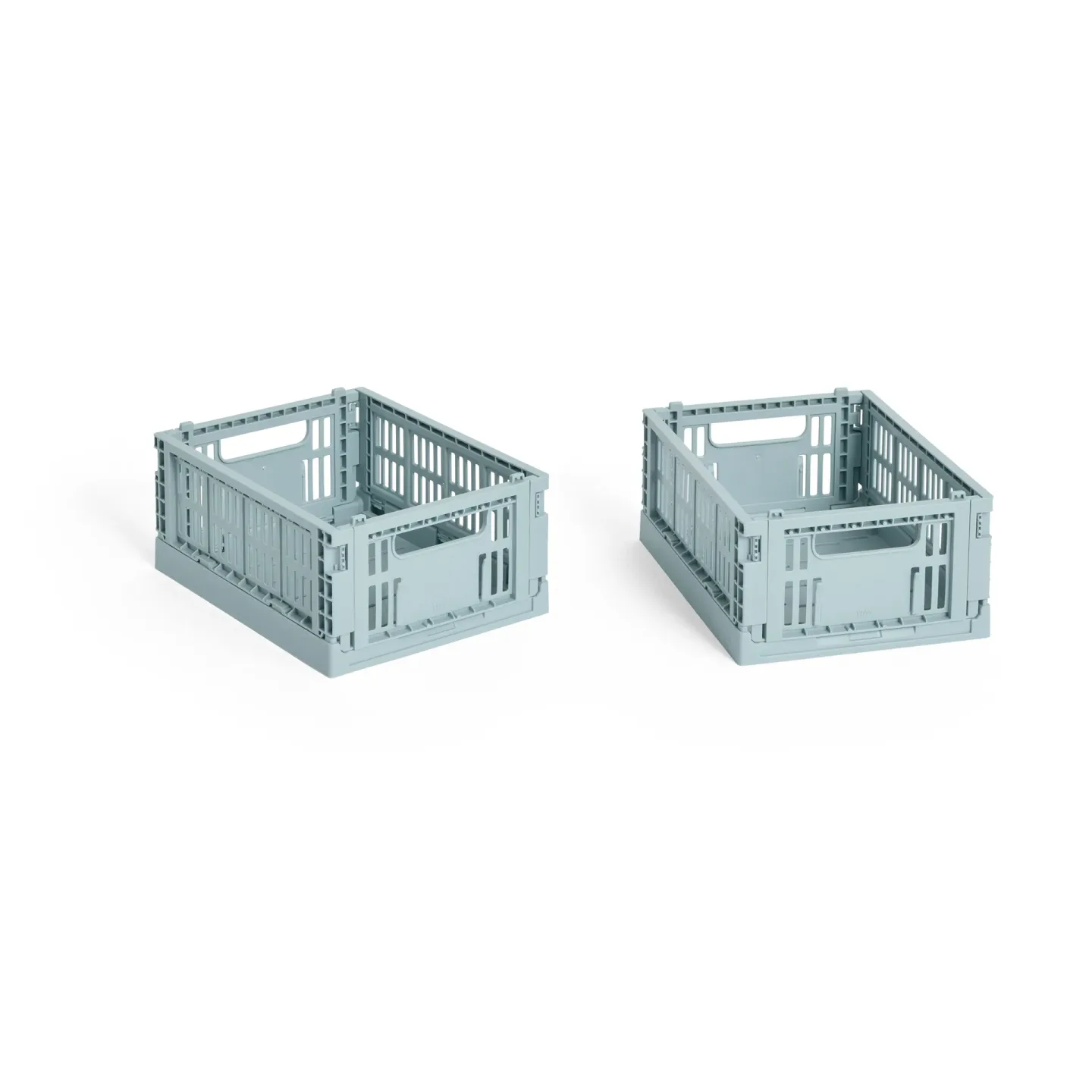 HAY HAY Colour Crate Mini 2er-Pack 13x17 cm Dusty blue