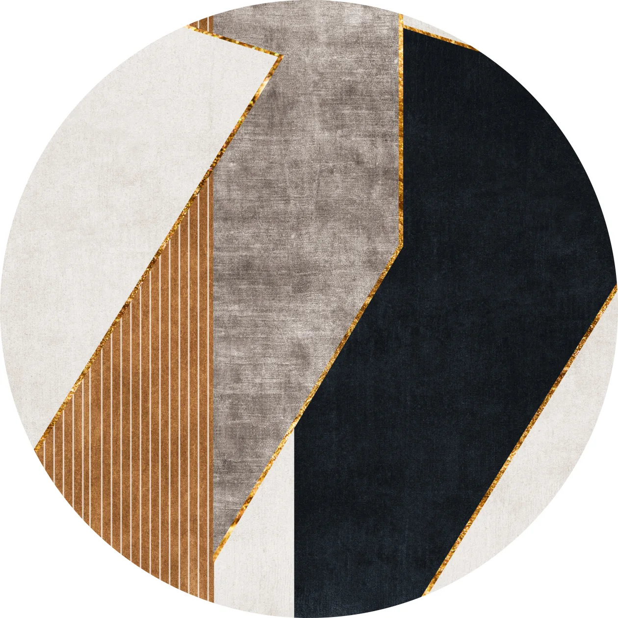 Runde tepper - Serenity (multi) (Størrelse: Ø 200 cm)