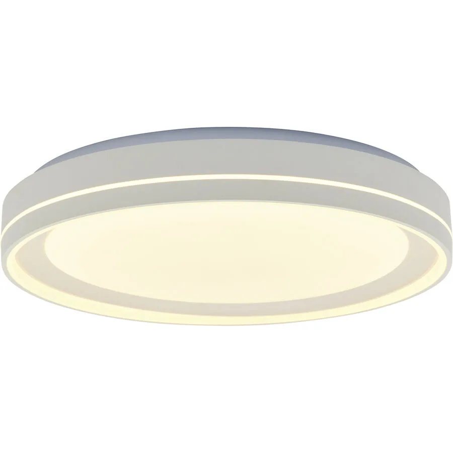 Deckenlampe Lyra Weiss Kunststoff 50 cm 9 cm - LED - Lichtfarbe: Extra warmweiss - Helles Neutralweiss - LED Energiesparlampen