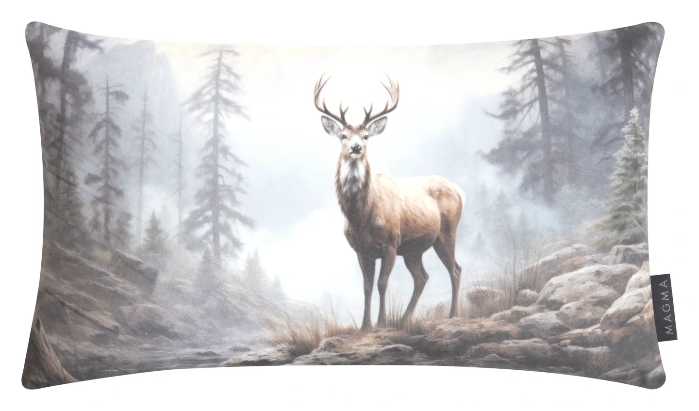 Magma Kissenhülle Forest Animals, Hirsch 30x50 cm | Schubiger Möbel