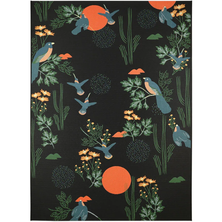 Outdoor-Teppich Kuisma black Tiermuster Polyester/Polypropylen 123 x 180 cm