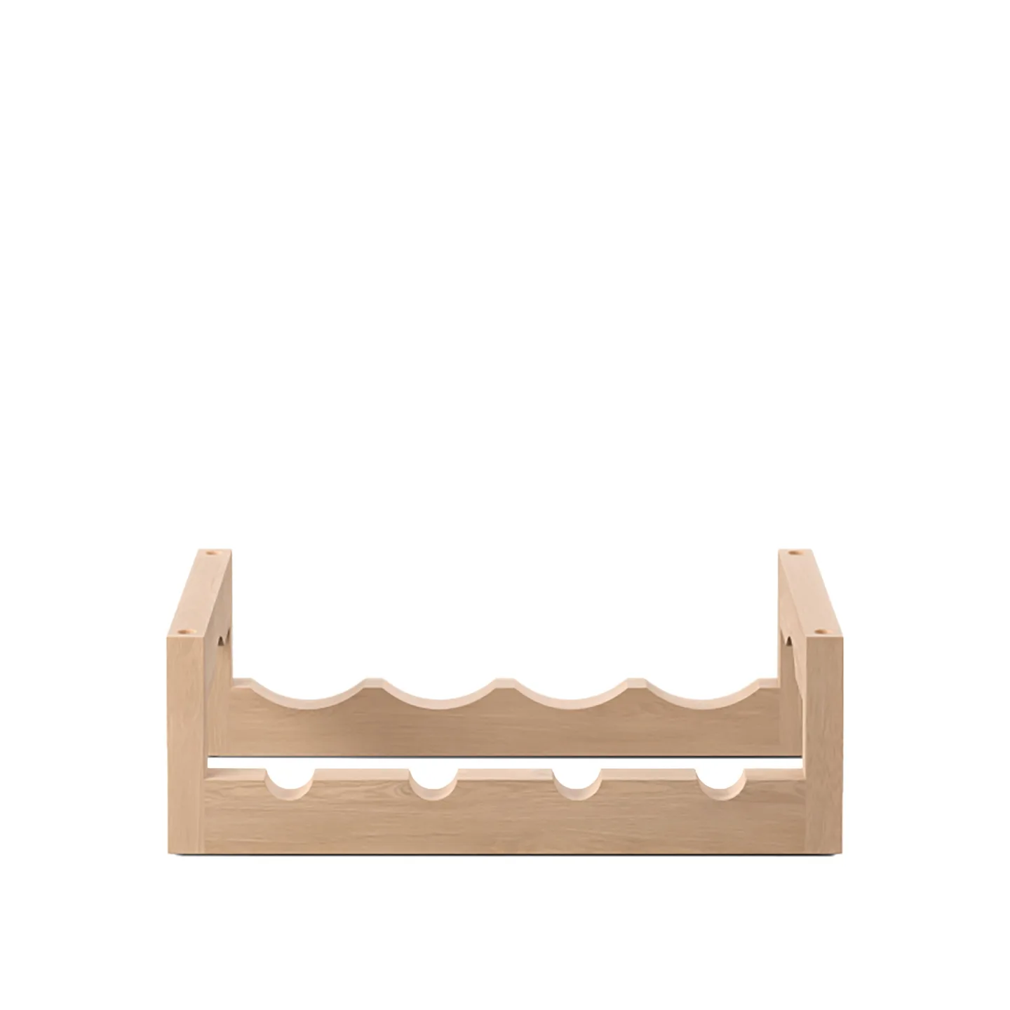 Massproductions - Silo Stackable Wine Rack - Oiled Ash - Trä